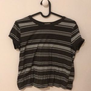 striped cropped t shirt